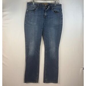 Seven7 Premium Denim Mens Straight Fit Jeans Blue Medium Wash W34 L34 Stretch